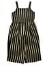 Zunie 100% Polyester Stripes Black Jumpsuit Size 10 - photo 1
