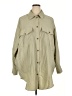 H&M 100% Polyamide Tan Long Sleeve Button-Down Shirt Size XXL - photo 1