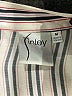 Finley 100% Rayon Stripes Ivory Long Sleeve Blouse Size M - photo 7