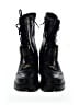 Versace Jeans Couture 100% Leather Black Leather Combat Boots Size EU 35 - photo 2