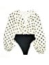 Unbranded 100% Polyester Ivory Long Sleeve Blouse Size M - photo 1