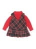 Assorted Brands 100% Acrylic Plaid Red Dress Size 2T - photo 1