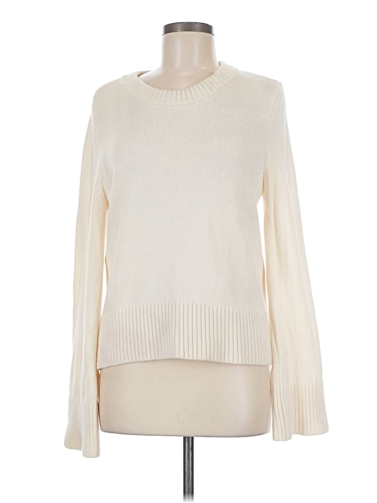 Pre-owned H By Halston Turtleneck Sweater In Ivory