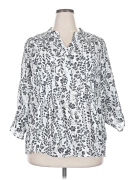 Indigo Rose 3/4 Sleeve Blouse