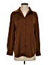 Uniqlo 100% Polyester Brown Long Sleeve Blouse Size S - photo 1