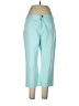 Coldwater Creek Color Block Teal Blue Casual Pants Size 12 - photo 1