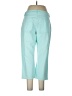 Coldwater Creek Color Block Teal Blue Casual Pants Size 12 - photo 2