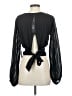 Lulus 100% Polyester Black Long Sleeve Blouse Size S - photo 2