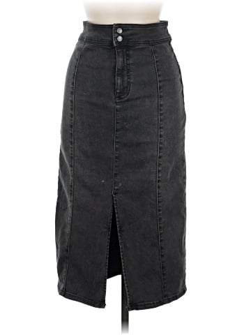 We the Free Denim Skirt (view 1)