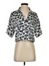 Zara 100% Polyester Ivory Short Sleeve Blouse Size S - photo 1