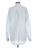 Gap 100% Linen Stripes Blue Long Sleeve Button-Down Shirt Size M (tall) - photo 2