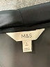 M&S 100% Polyester Black Zip Up Hoodie Size L - photo 6