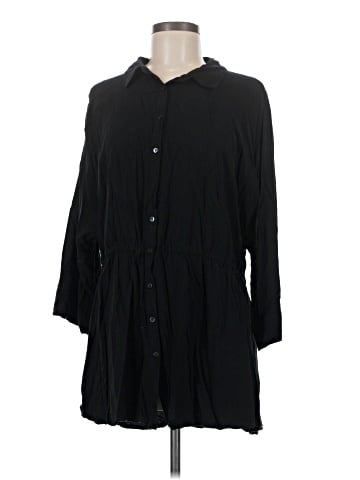 L Space 3/4 Sleeve Button-Down Shirt (view 1)