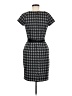 AB Studio Houndstooth Gray Black Casual Dress Size 8 - photo 2