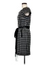 AB Studio Houndstooth Gray Black Casual Dress Size 8 - photo 5