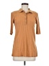 Zara Tan Short Sleeve Blouse Size M - photo 1
