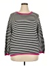 Dokotoo 100% Cotton Stripes Black Pullover Sweater Size 2X - photo 1