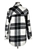 Thread & Supply 100% Polyester Plaid Gray Coat Size M - photo 2