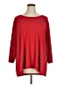 Susan Graver Red 3/4 Sleeve Top Size 3X - photo 1