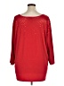 Susan Graver Red 3/4 Sleeve Top Size 3X - photo 2