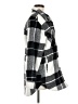 Thread & Supply 100% Polyester Plaid Gray Coat Size M - photo 4
