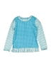 Ruffle Butts Blue Rash Guard Size 4T - photo 1