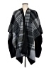 Ike Behar 100% Polyester Black Poncho One size - photo 1