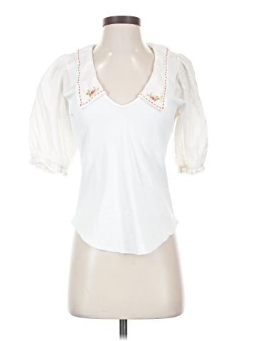 By Anthropologie Short Sleeve Blouse (view 1)