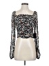 Lulus 100% Polyester Black Long Sleeve Blouse Size S - photo 1