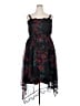 BLOOMCHIC 100% Polyester Floral Black Cocktail Dress Size 18 - 20 - photo 1