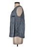 Shein Blue Sleeveless Button-Down Shirt Size 2 - photo 5