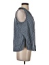 Shein Blue Sleeveless Button-Down Shirt Size 2 - photo 4