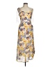 Assorted Brands 100% Polyester Floral Yellow Cocktail Dress Size M - photo 1