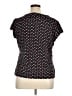 Worthington Polka Dots Black Short Sleeve T-Shirt Size 1X - photo 2