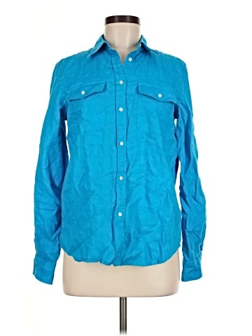 Lauren by Ralph Lauren Long Sleeve Button-Down Shirt (view 1)