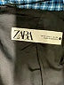 Zara Checkered-gingham Blue Blazer Size S - photo 6