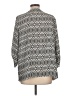 Chaus 100% Polyester Animal Print Silver 3/4 Sleeve Blouse Size L - photo 2