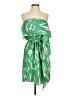 MM Couture 100% Polyester Tropical Green Cocktail Dress Size S - photo 1