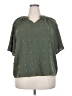 Unbranded Green Short Sleeve Blouse Size XXL - photo 1