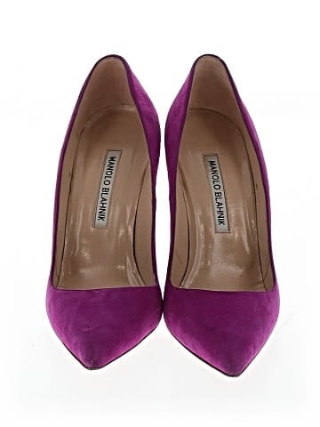 Manolo Blahnik Suede Pumps (view 2)
