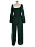 Dokotoo 100% Polyester Solid Green Jumpsuit Size L - photo 2