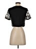 Allegra K 100% Polyester Black Short Sleeve Top Size XS - photo 2