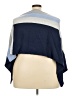 Cashmere Color Block Blue Poncho Size S - photo 2