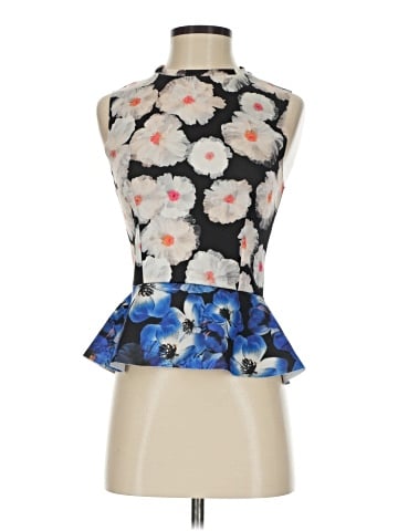 Zara W&B Collection Sleeveless Blouse (view 1)