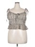 American Eagle Outfitters 100% Polyester Gray Sleeveless Blouse Size XXL - photo 1