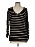 Teenbell Stripes Black Pullover Sweater Size L - photo 1