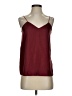 Tibi 100% Polyester Burgundy Sleeveless Blouse Size 2 - photo 1