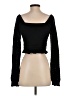 Aqua Black Long Sleeve Top Size XS - photo 2