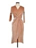 Zara Basic Tan Cocktail Dress Size M - photo 1
