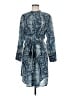 J.Crew Paisley Blue Casual Dress Size 6 - photo 1